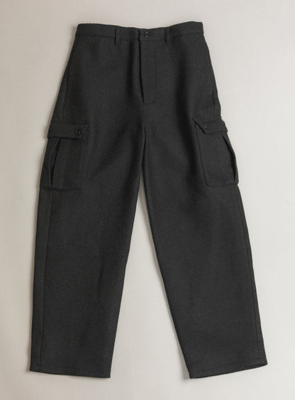 Cargo Pants in Dark Olive 100% Italian Wool