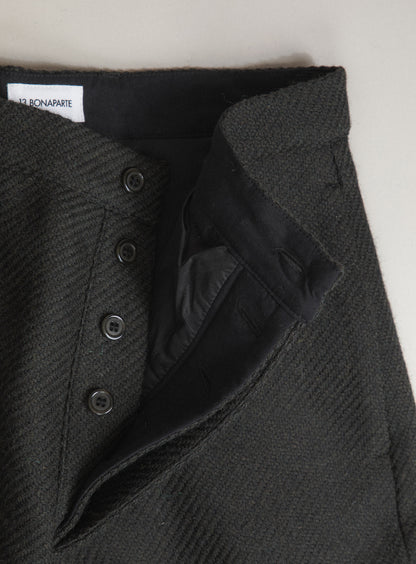 Cargo Pants in Dark Olive 100% Italian Wool