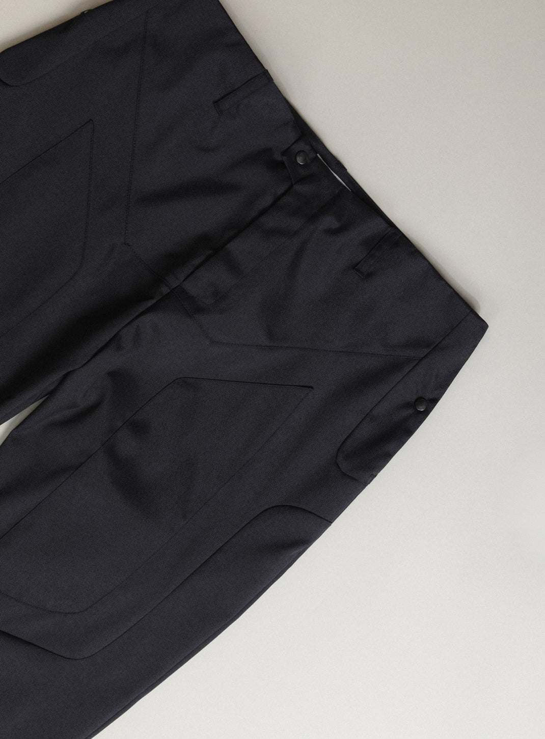 Bionic Pants in Navy Blue Grained Nylon