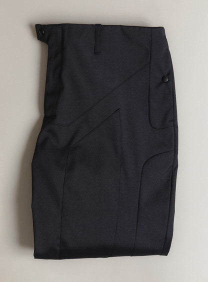 Bionic Pants in Navy Blue Grained Nylon