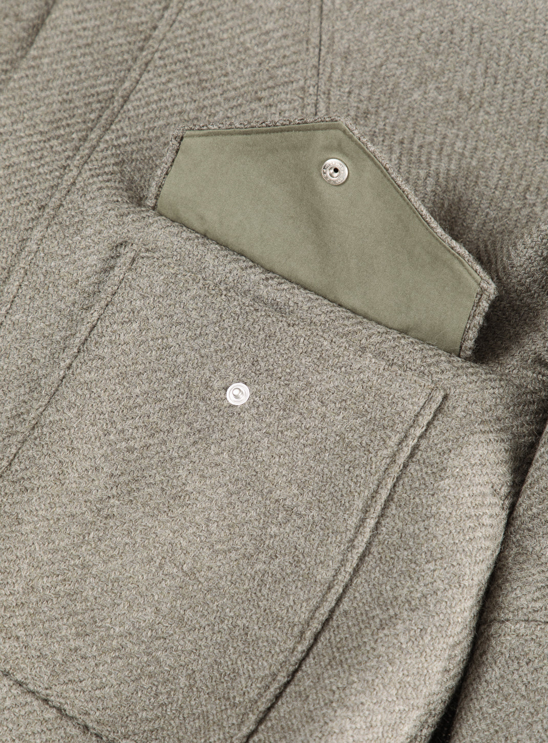 Bomber Jacket with Origami Collar in Clay 100% Italian Wool