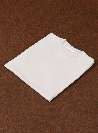 Short Sleeve T-Shirt in Pearl Grey Eucalyptus & Cotton