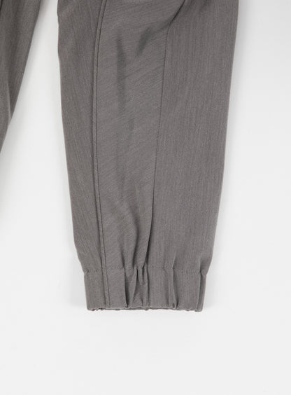 Braided Bomber Jacket in Taupe Grey Serge