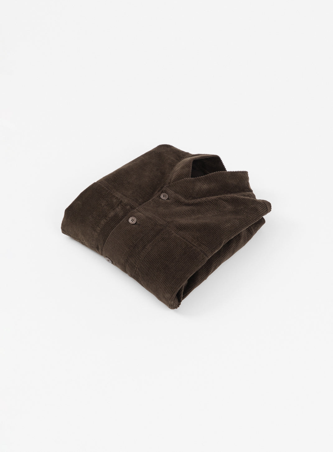 False Collar Jacket in Moss Green Corduroy