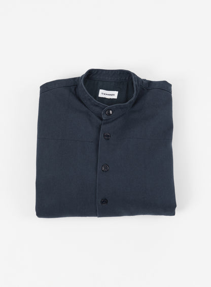 Chinese Jacket in Eclipse Blue Overdyed Denim