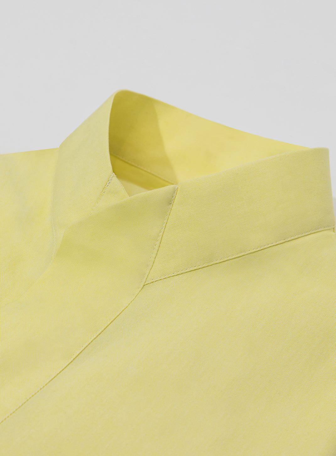 Origami Collar Shirt in Yellow Oxford
