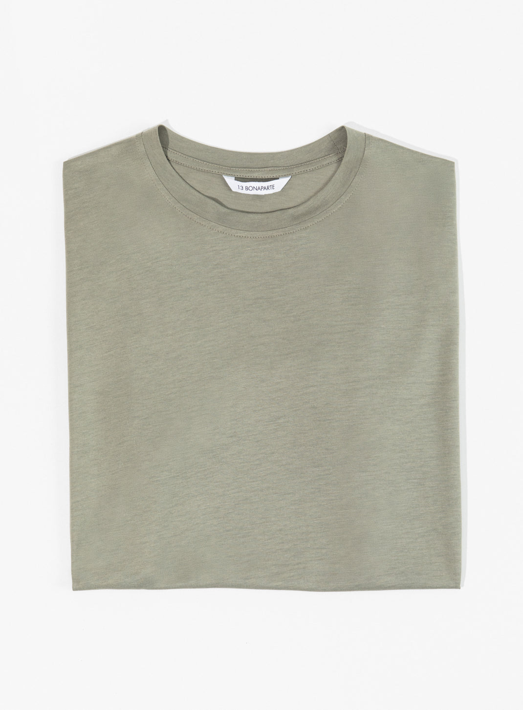 T-Shirt à Manches Courtes en Eucalyptus & Coton Argile