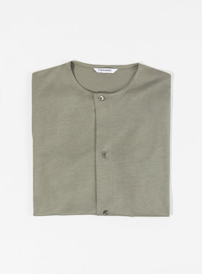 T-Shirt 5 Boutons en Eucalyptus & Coton Argile