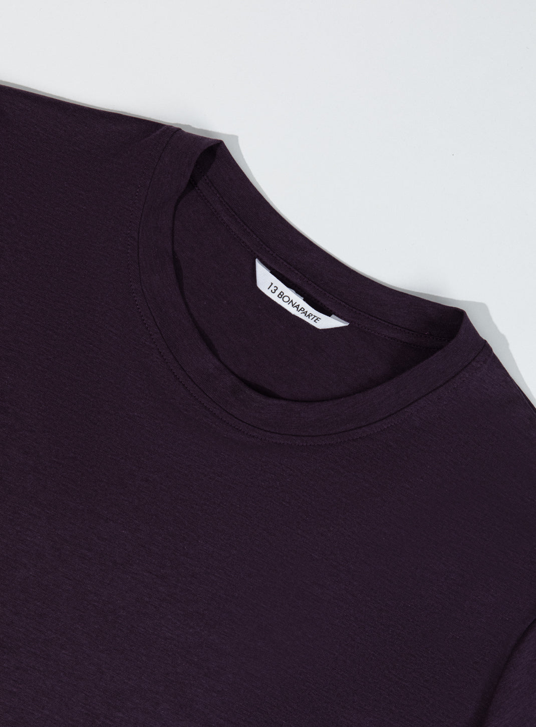Short Sleeve T-Shirt in Eggplant Eucalyptus & Cotton