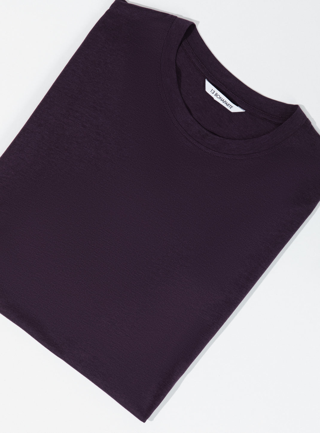 Short Sleeve T-Shirt in Eggplant Eucalyptus & Cotton