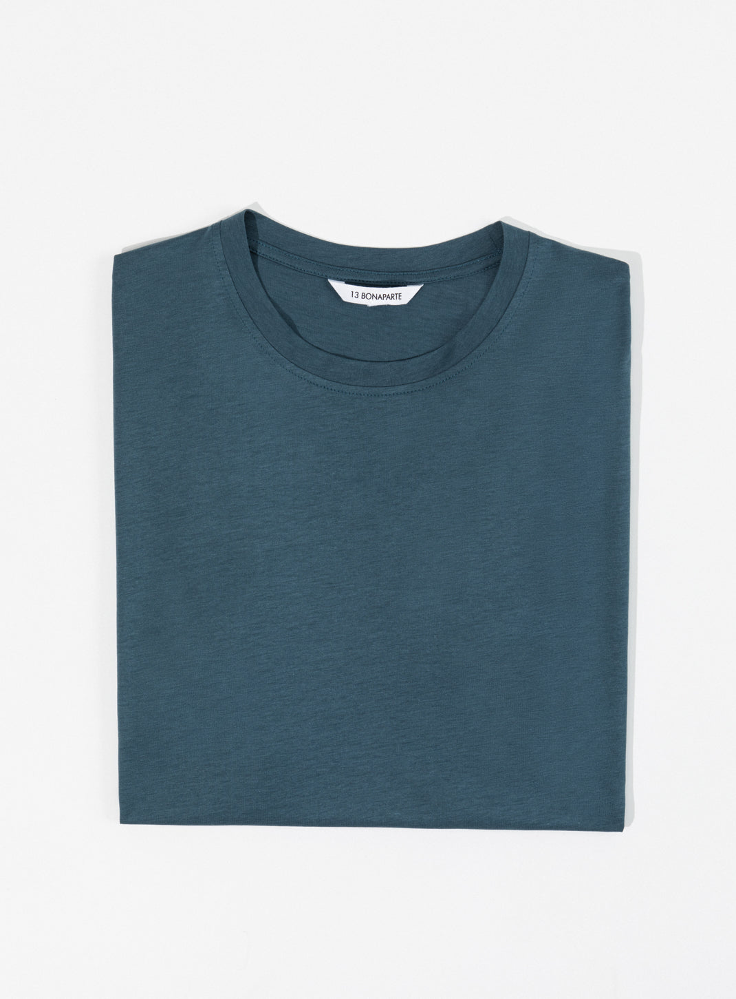 Short Sleeve T-Shirt in Petrol Blue Eucalyptus & Cotton