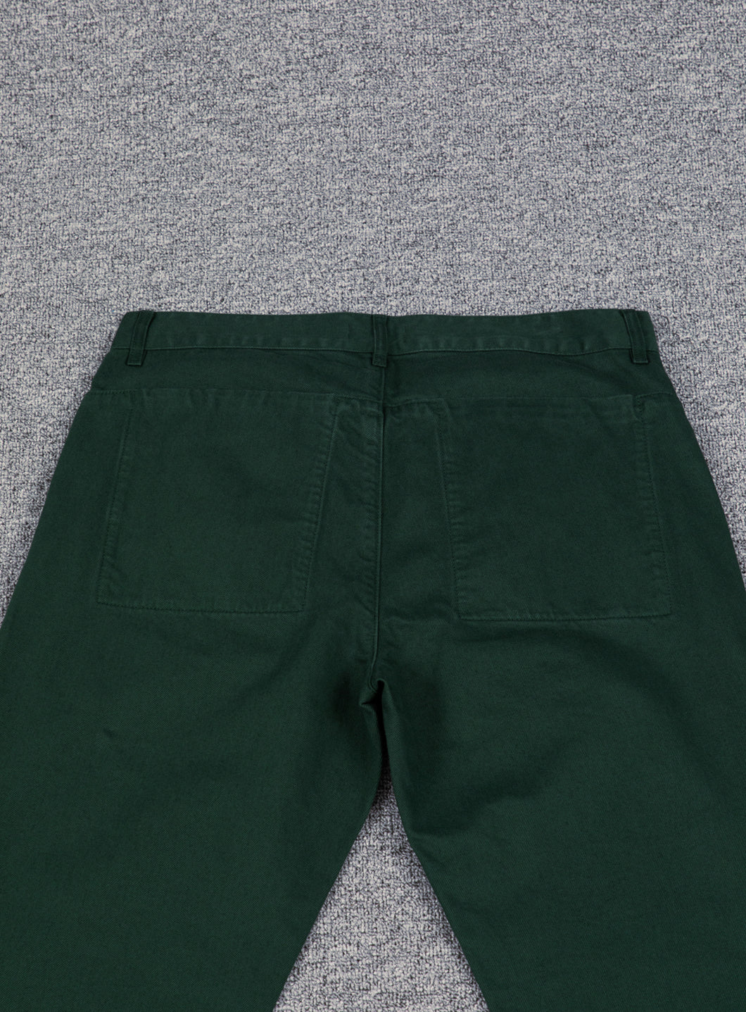 5 Pockets Pants in English Green Overdyed Denim