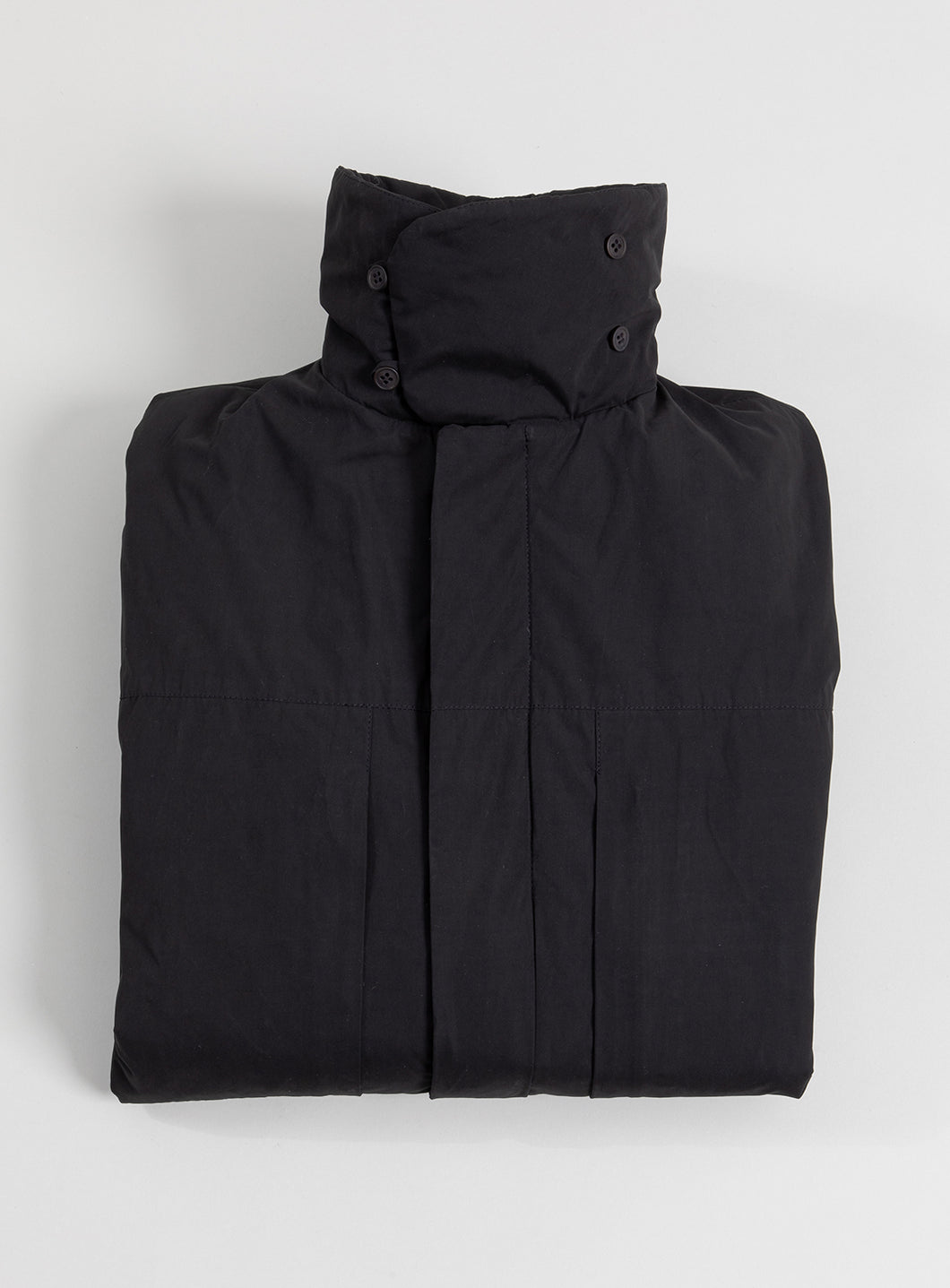 Multipocket Parka in Black Korean Technical Fabric