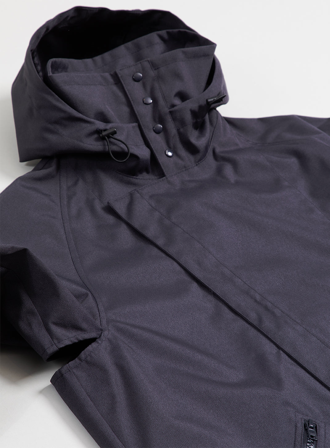 Parachute Parka in Navy Blue Water-Repellent Grained Nylon