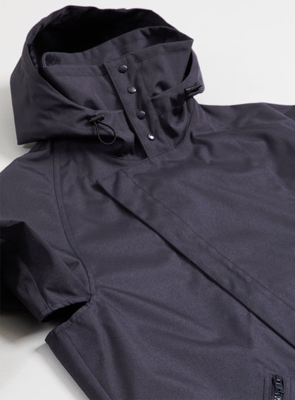 Parachute Parka in Navy Blue Water-Repellent Grained Nylon