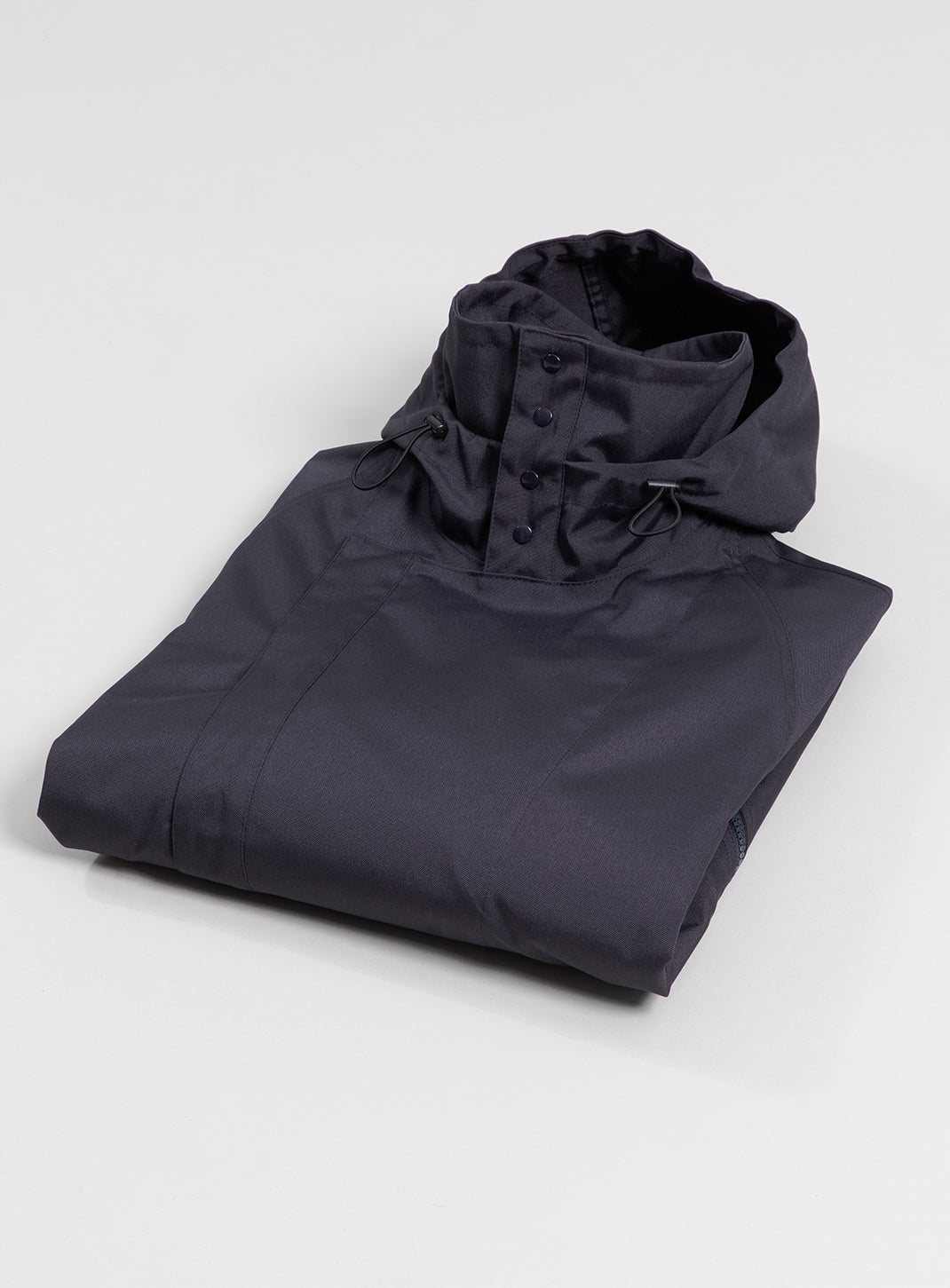 Parachute Parka in Navy Blue Water-Repellent Grained Nylon