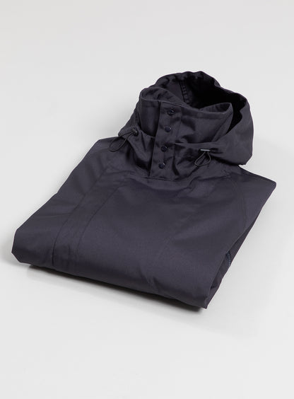 Parachute Parka in Navy Blue Water-Repellent Grained Nylon