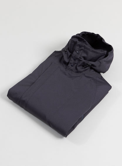 Parachute Parka in Navy Blue Water-Repellent Grained Nylon