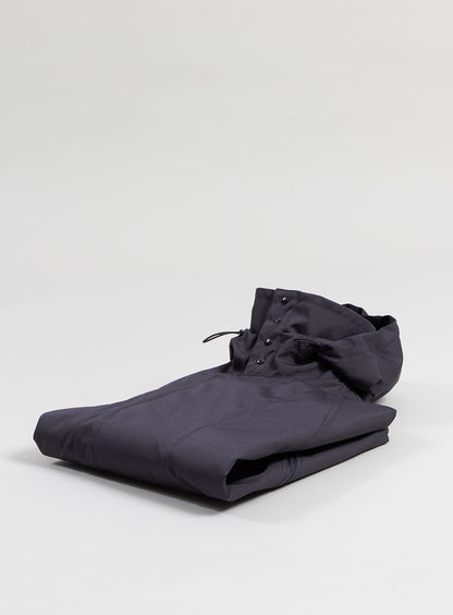 Parachute Parka in Navy Blue Water-Repellent Grained Nylon