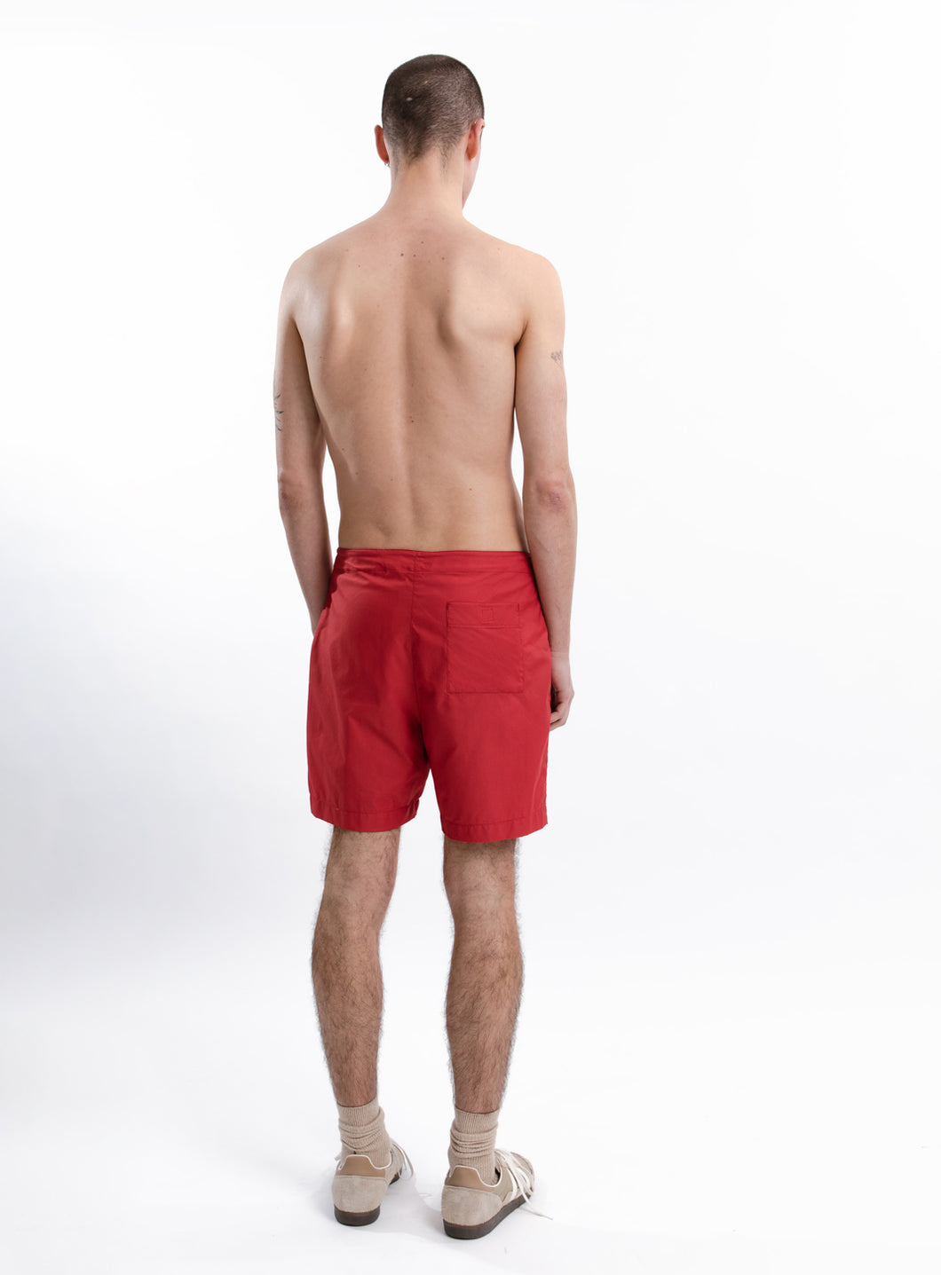 Surf Swim Shorts in Red Tactel