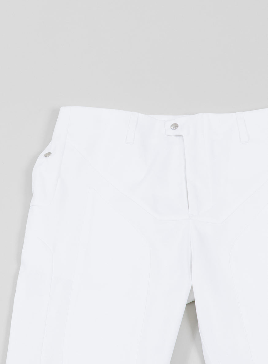 Bionic Pants in White Grained Nylon