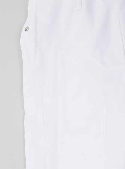 Bionic Pants in White Grained Nylon