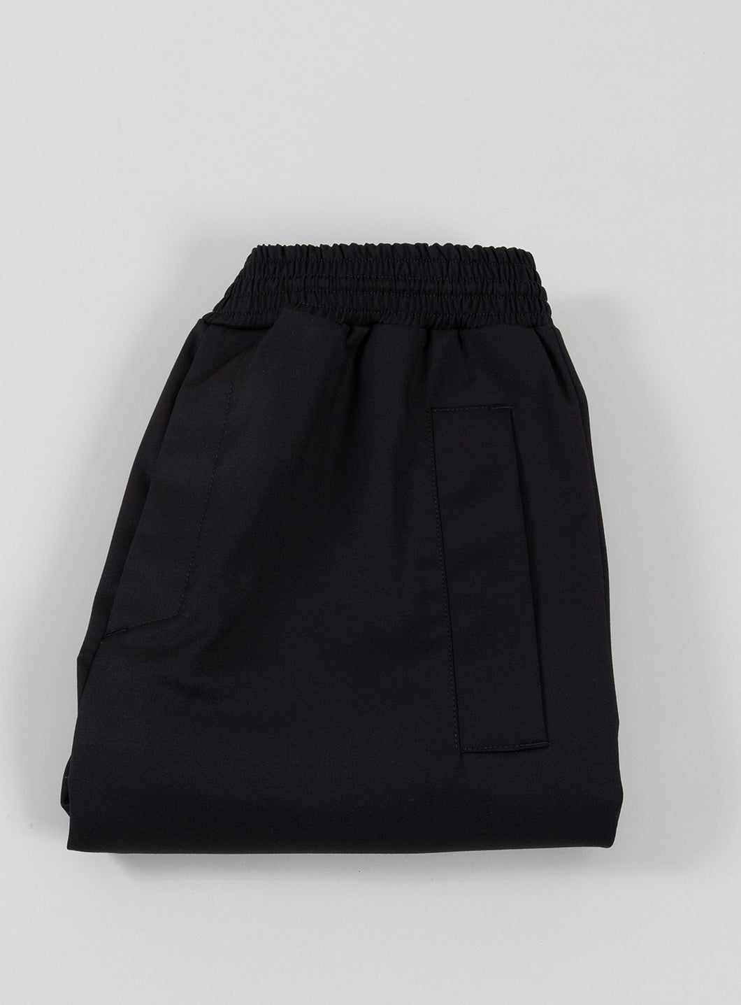 Baggy Pants in Black Serge Fabric