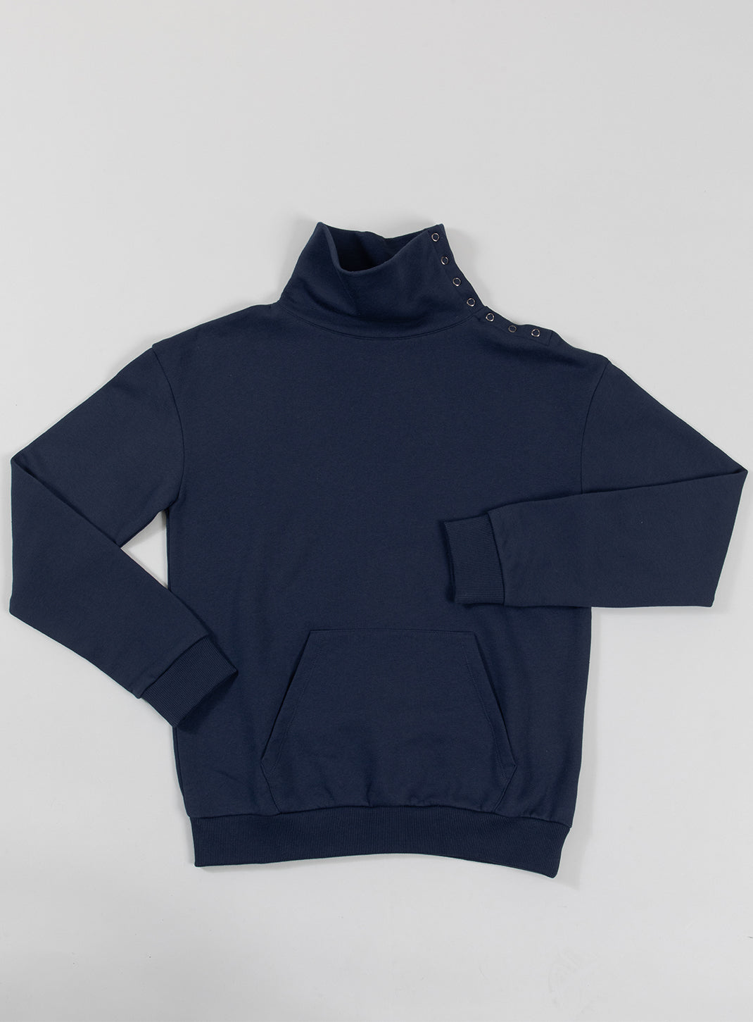 Parachute Sweatshirt in Navy Blue Fleece