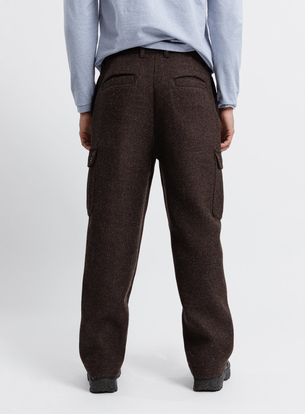 Cargo Pants in Chocolate Italian Wool