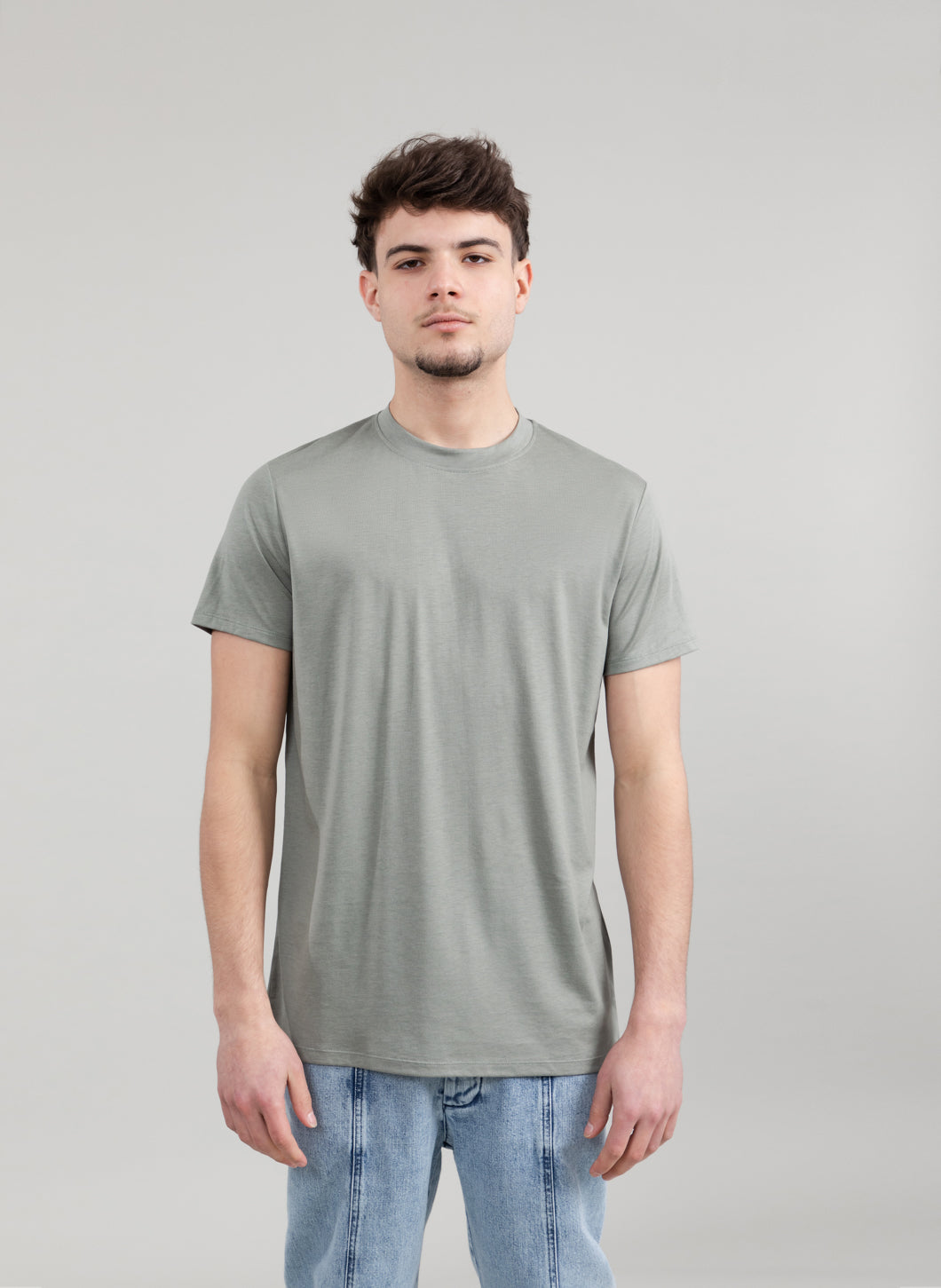Short Sleeve T-Shirt in Clay Eucalyptus & Cotton