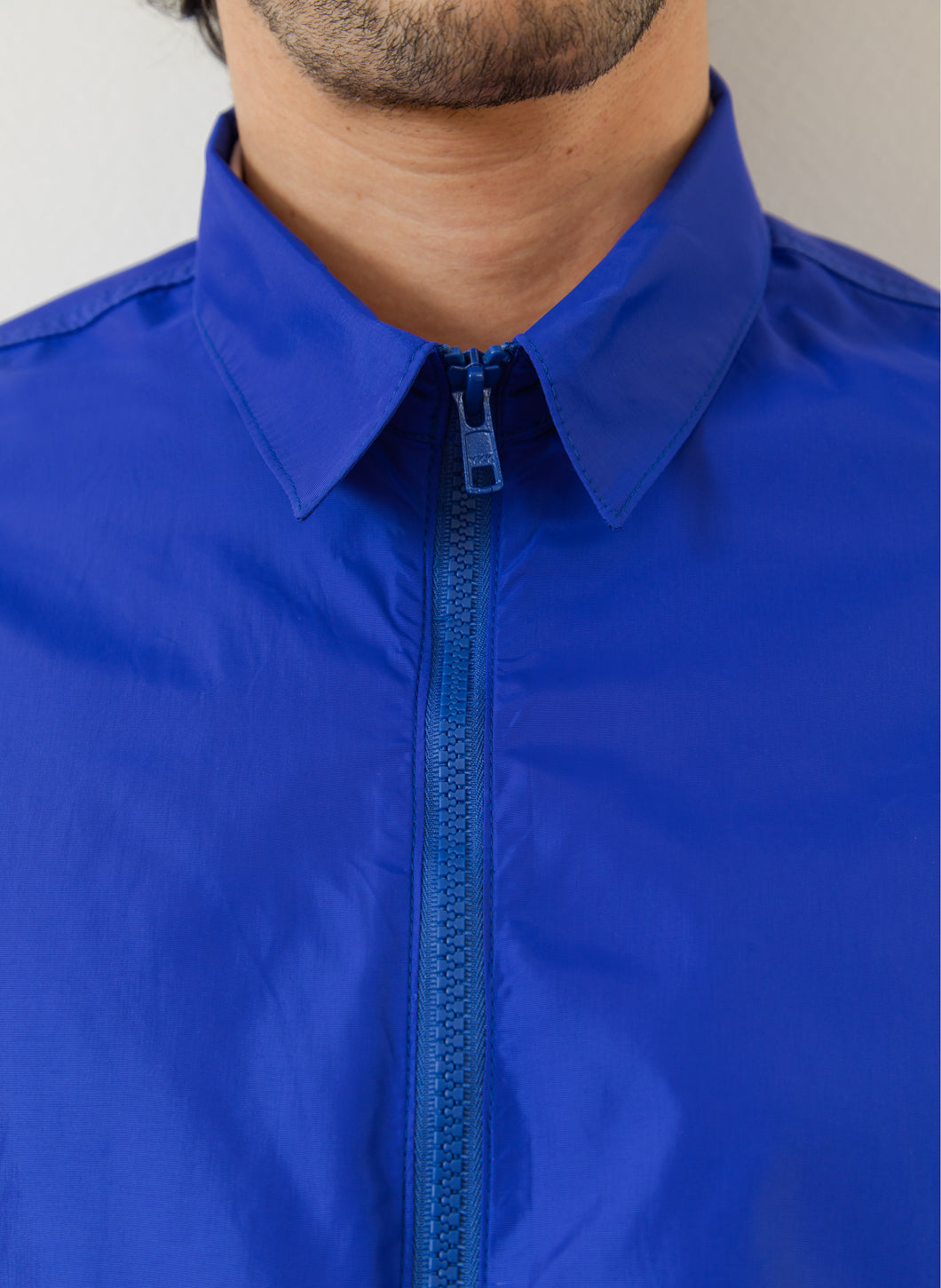 Windproof Overshirt in Electric Blue Nylon